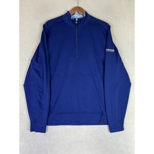 B.Draddy 1/4 Zip Pullover Men's Large Navy Blue Golf Performance Augusta